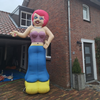 Opblaasbare Disco vrouw - 3,5 meter