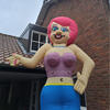 Opblaasbare Disco vrouw - 3,5 meter