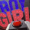 BOY en GIRL Lichtletters + confetti shooters set
