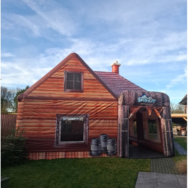 Opblaasbare Aprés Ski tent XXL 8x7 meter