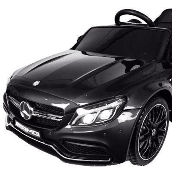 Elektrische kinderauto - Mercedes C63 AMG Zwart Elektrische kinderauto - Mercedes C63 AMG Zwart