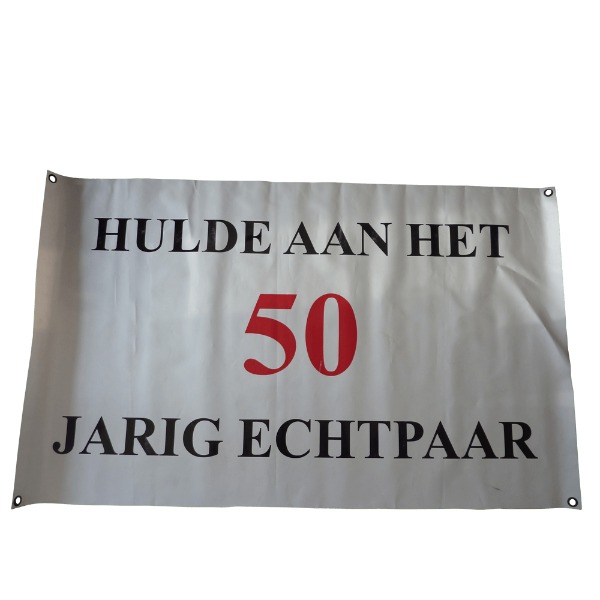 Hulde 50 Jarig Echtpaar banner
